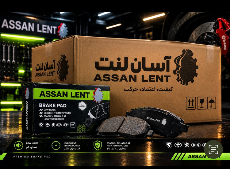 لنت خودرو عمده جلو پژو آسان لنت سمند لنت عمده کارتن ۲۰عددی