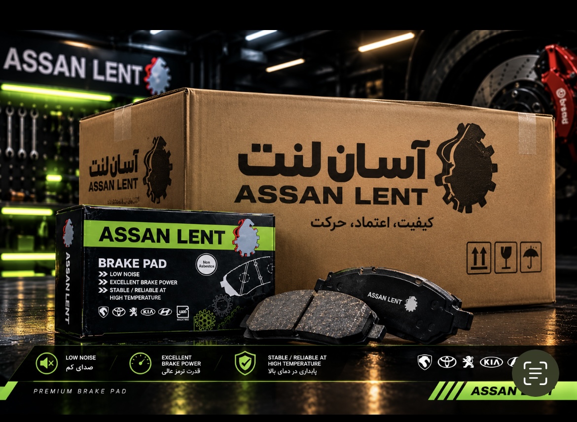 لنت خودرو عمده جلو پژو آسان لنت رانا لنت عمده کارتن ۲۰عددی